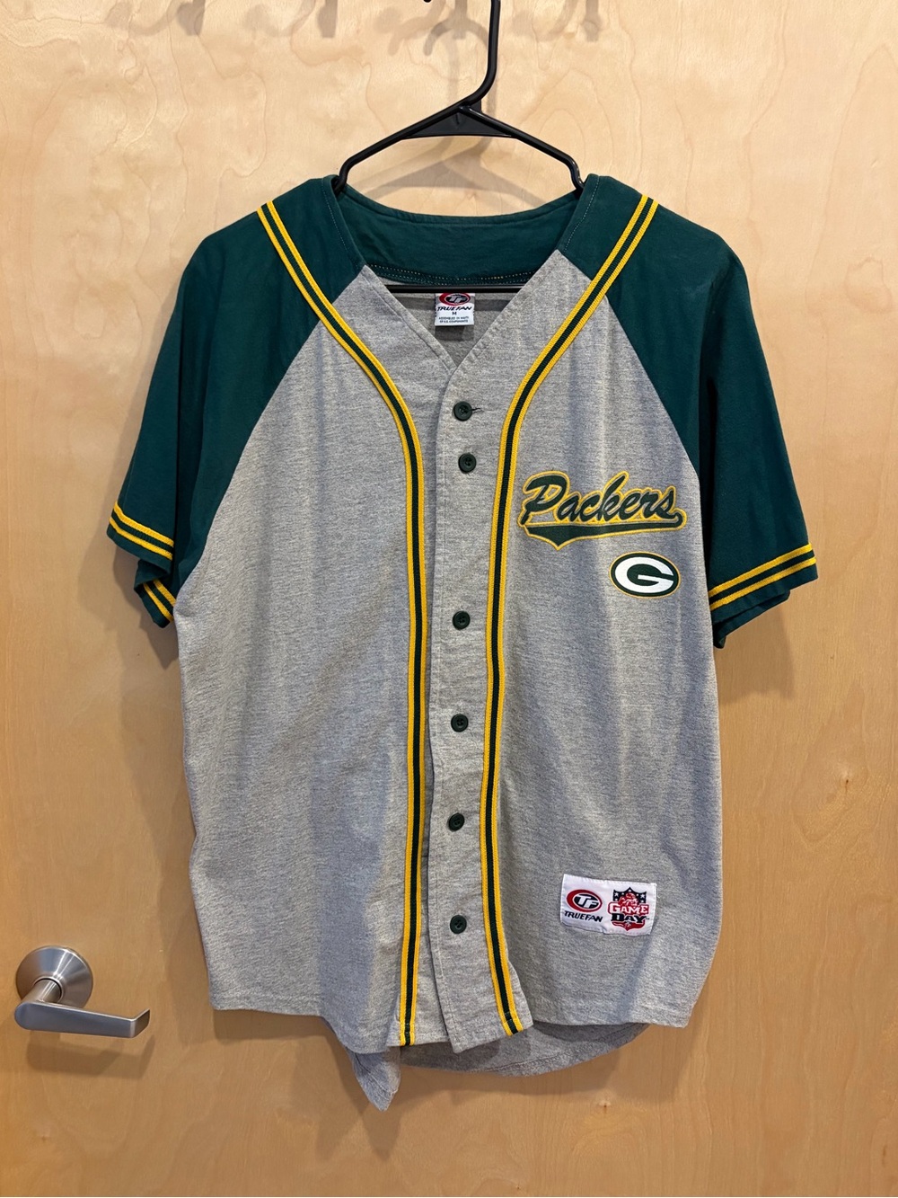 Vintage Green Bay Packer Baseball Jersey
